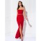 Prom / Formal Evening / Military Ball Dress - Sexy / Open Back / Elegant Sheath / Column Strapless Floor-length Jersey with Split Front  